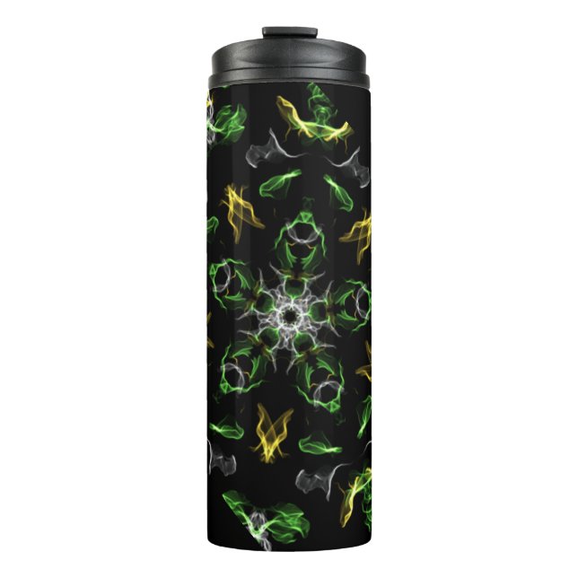 Termo Diseño de manala de humo verde (Anverso)