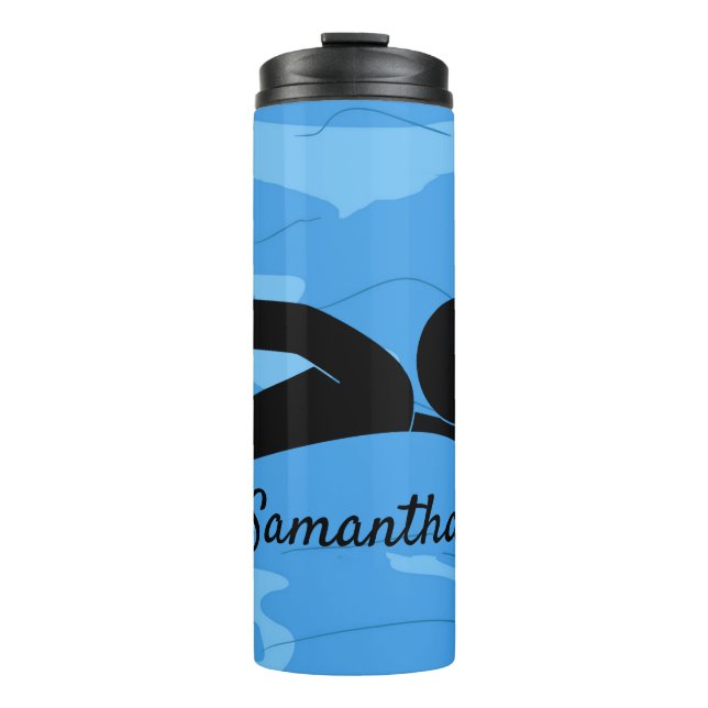 Termo Diseño de natación Tumbler térmico (Anverso)