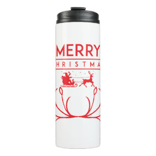 Termo Diseño de navidades con renos