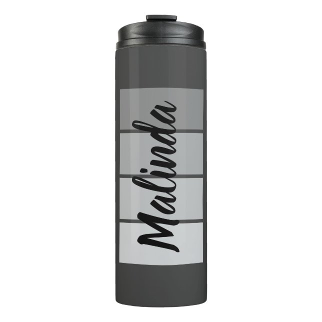 Termo Diseño de nombres de guiones modernos - Minimalist (Anverso)