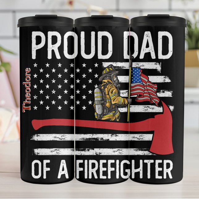 Termo Diseño de orgulloso padre bombero (Subido por el creador)