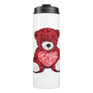 Termo Diseño de osito de peluche con tema de día de San 