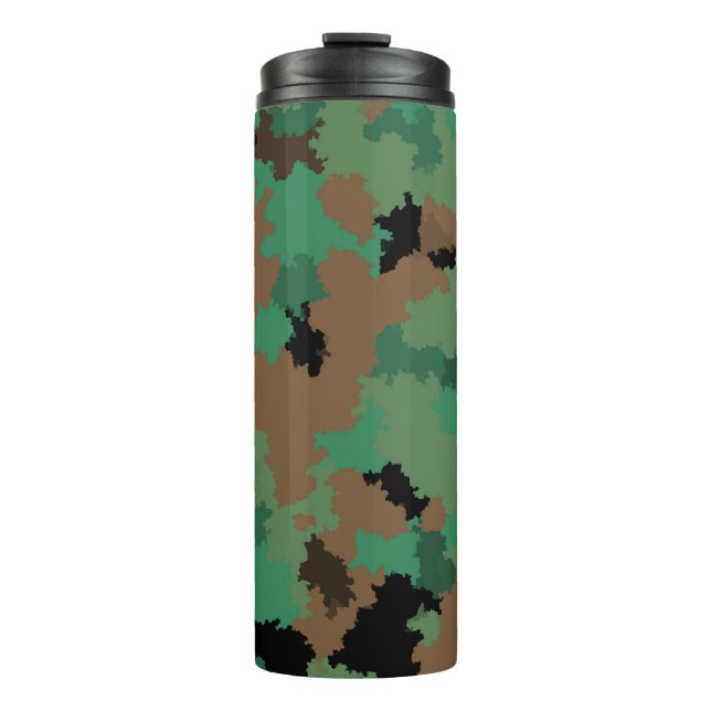Termo Diseño de patrón de camuflaje de jungla del ejérci (Anverso)