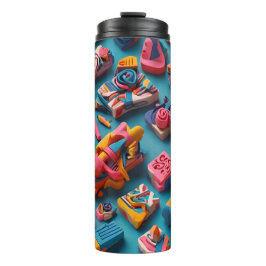 Termo Diseño de patrón de gomas de borrar con formas úni