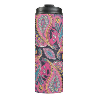 Termo Diseño de Patrón de Remolino Paisley Vibrante