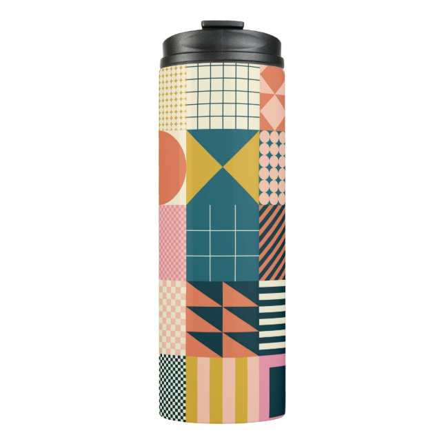 Termo Diseño de patrones abstractos geométricos modernos (Anverso)