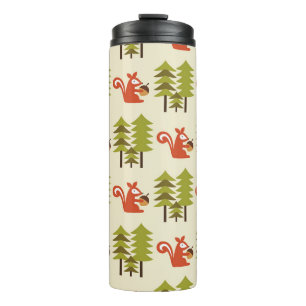 Termo diseño de patrones de bosque sin costura. Ilustra