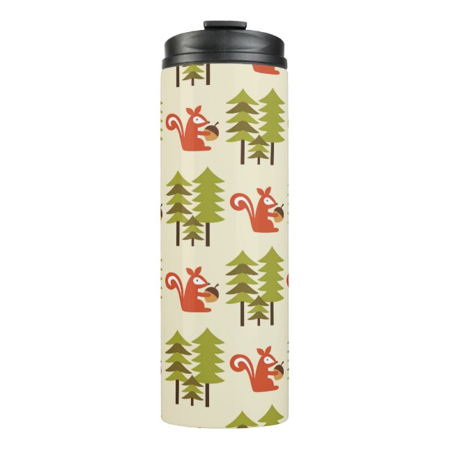 Termo diseño de patrones de bosque sin costura. Ilustrac (Anverso)