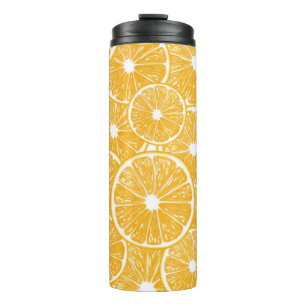 Termo diseño de patrones de cortes de naranja