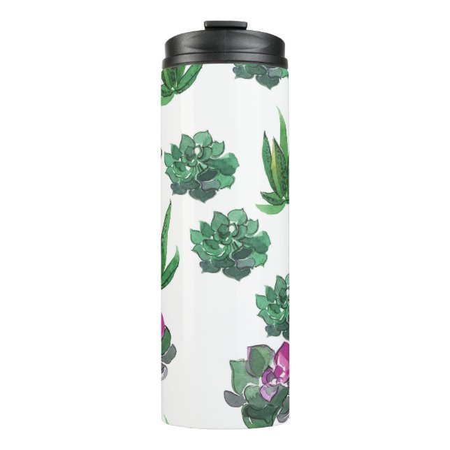 Termo Diseño de patrones sin inconvenientes de acuarela (Anverso)