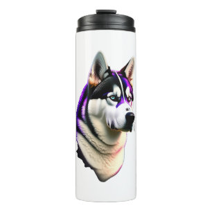 Termo Diseño de perros Husky
