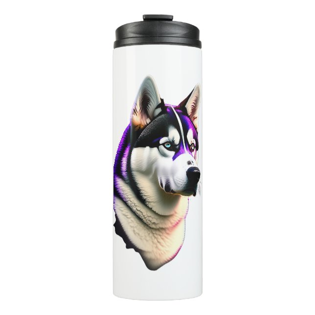 Termo Diseño de perros Husky (Anverso)