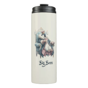 Termo Diseño de Pingüino de Gran Jefe Invernal