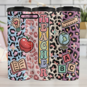 Termo Diseño de Safari de Aprendizaje Salvaje del Profes