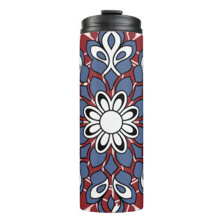 Termo Diseño de taza con patrón boho de paisley colorido
