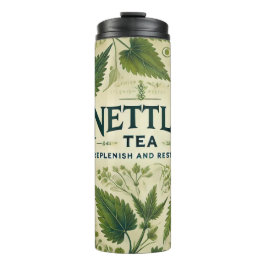 Termo Diseño de té de ortiga arte de IA