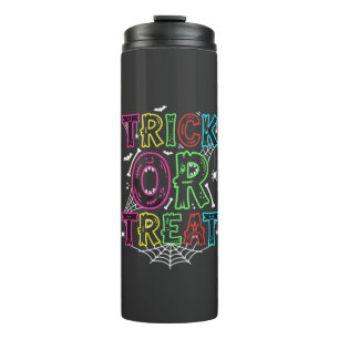 Termo Diseño de telaraña de Halloween Truco o trato_1