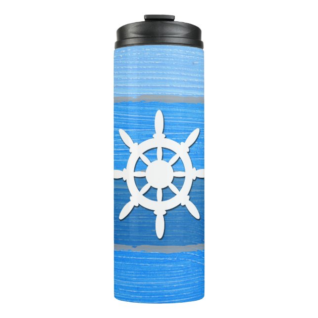 Termo Diseño de temática náutica (Anverso)