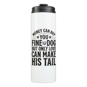 Termo Diseño de tipografía de cita de amor de perro vint