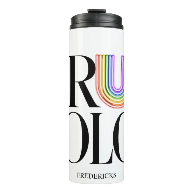 Termo Diseño de tipografía personalizada editorial True  (Anverso)