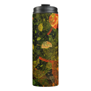 Termo Diseño decorativo colorido de otoño