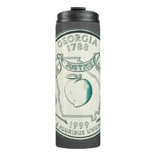 Termo Diseño del barrio del estado de Georgia teñido