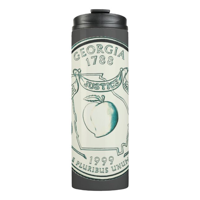 Termo Diseño del barrio del estado de Georgia teñido (Anverso)