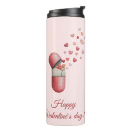 Termo Diseño del Día de San Valentín de Medicina del Amo