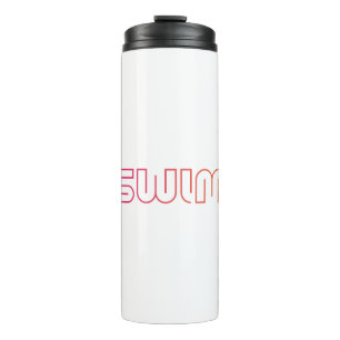 Termo Diseño divertido de natación