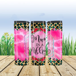 Termo Diseño elegante de impresión Leopard Celebrando la