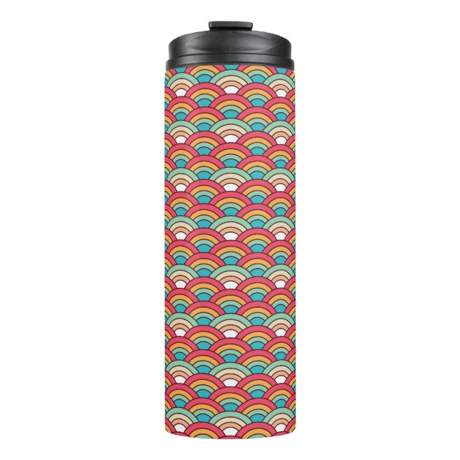Termo Diseño elegante del patrón tradicional sin foco (Anverso)
