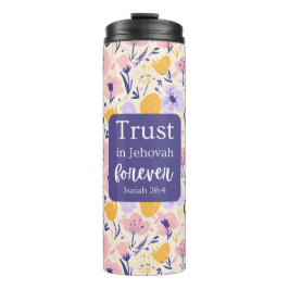Termo Diseño floral del tumbler térmico de las escritura