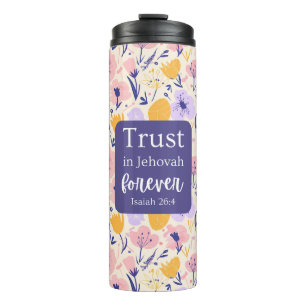Termo Diseño floral del tumbler térmico de las escritura