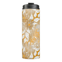 Termo Diseño floral elegante.