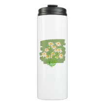 Diseño Floral Rústico sobre Fondo Verde
