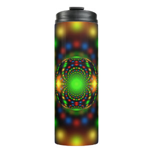 Termo Diseño fractal de adorno navideño