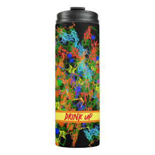 Termo Diseño genial de estilo artístico con manchas de p