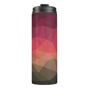 Termo Diseño geométrico moderno con efecto de cristal oc