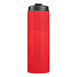 Termo Diseño geométrico rojo, fresco, único, moderno y u