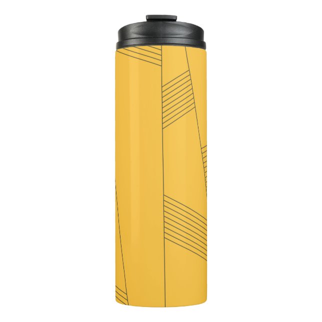 Termo Diseño gráfico abstracto simple, amarillo y modern (Anverso)