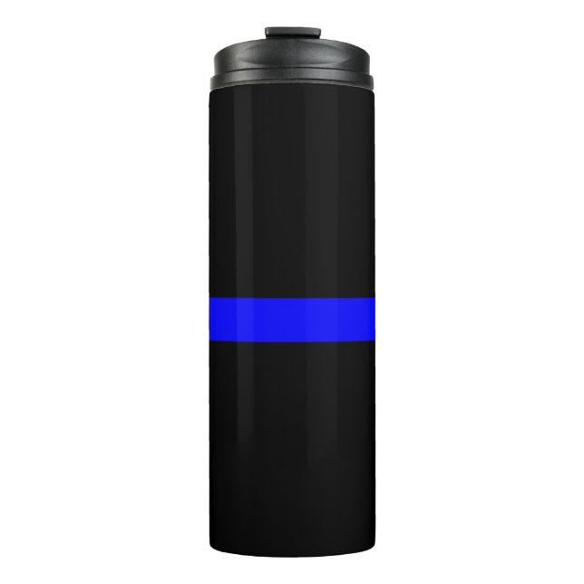 Termo Diseño gráfico simbólico Thin Blue Line en (Anverso)