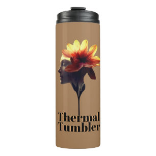 Termo Diseño humano de flores de Petal para -