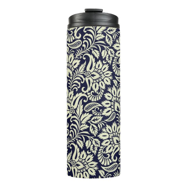 Termo Diseño indio de cosecha de flores (Anverso)