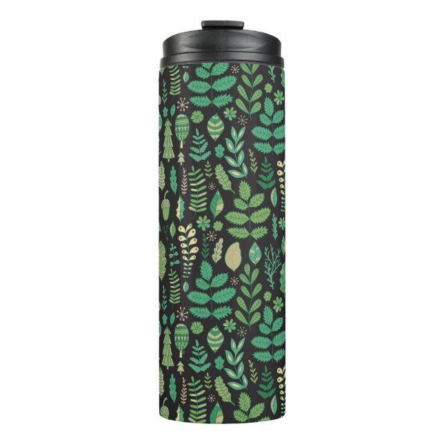 Termo Diseño inmaculado con flores de bosque (Anverso)