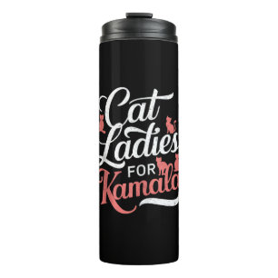 Termo Diseño lindo - gatos damas para Kamala con gato