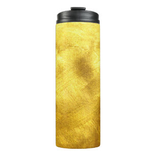 Termo Diseño lujoso de textura dorada