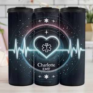 Termo Diseño médico de latido de corazón de EMT brillant