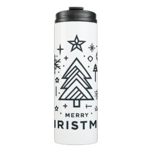 Termo Diseño navideño navideño minimalista