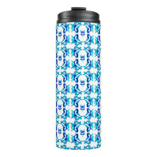 Termo Diseño original de patrones mixtos y dibujo digita