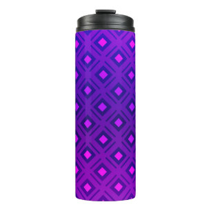 Termo Diseño púrpura claro con líneas, rectángulo. Brill